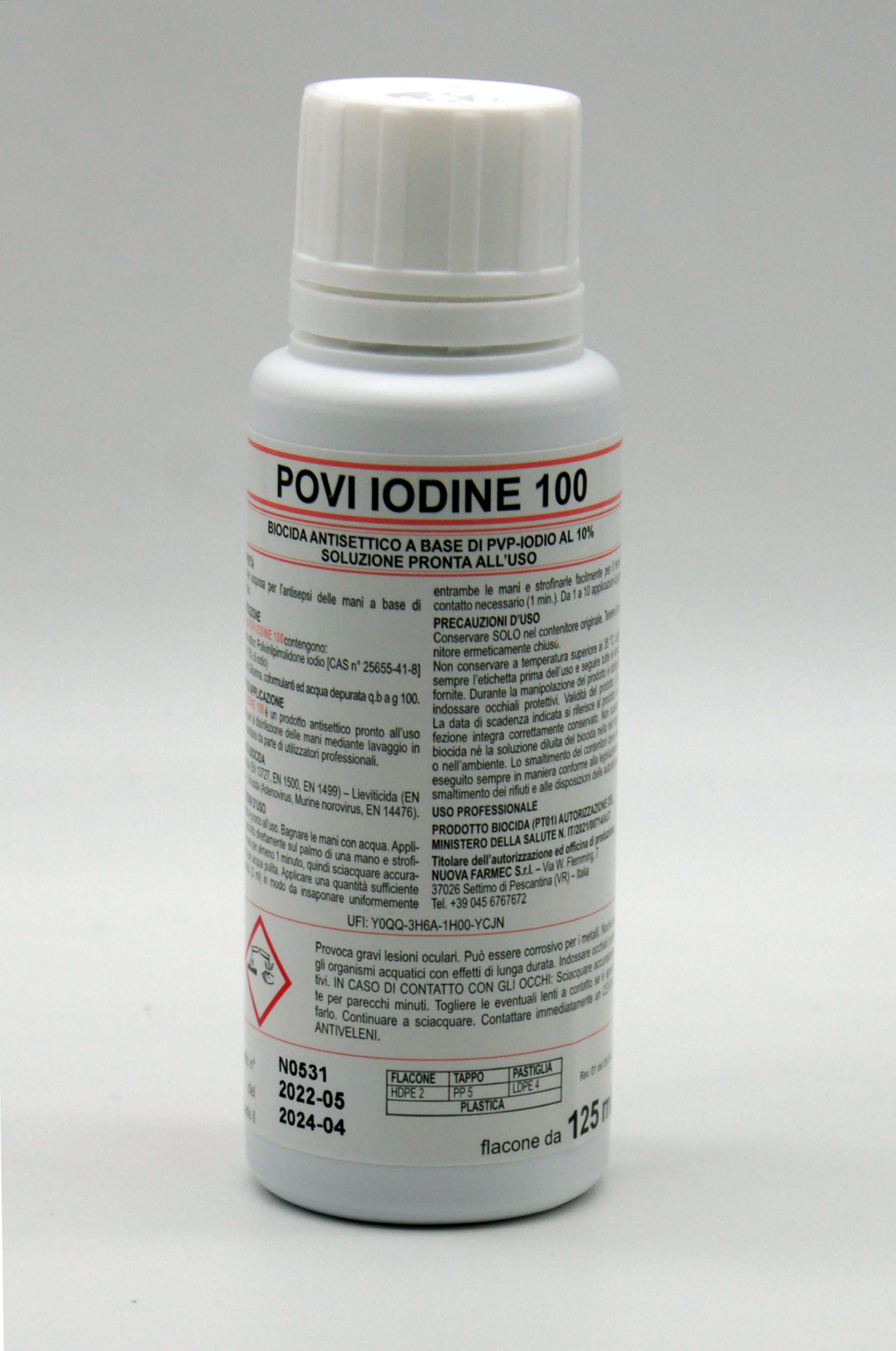 Povi Iodine Ready To Use Water Solution Based On Povidone Iodine In A Concentration Of