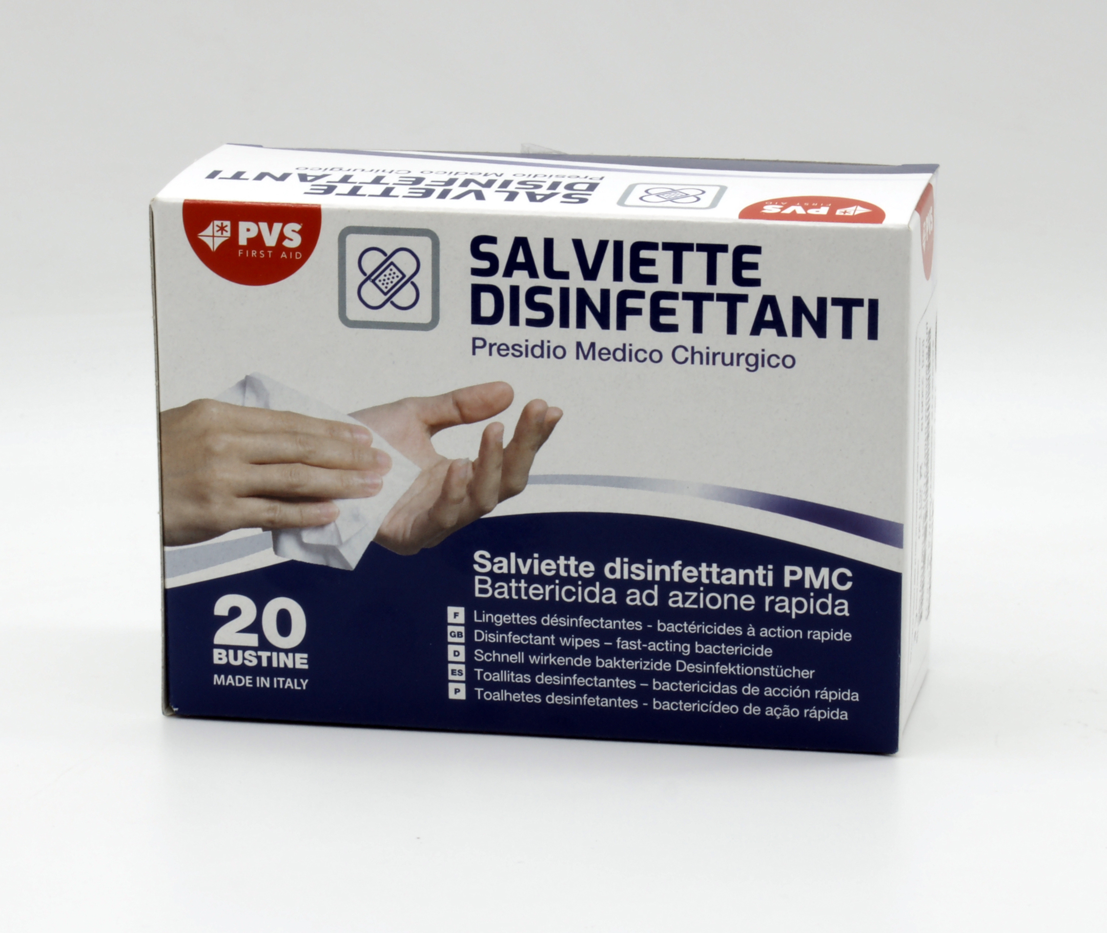 box da 20 salviette disinfettanti - PVS-SPA